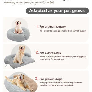 Pet Dog Bed Couch Sofa for Large Dogs House Mat Kennel Winter Warm Cat Bed Pad Washable Cushion Blanket Sofa
